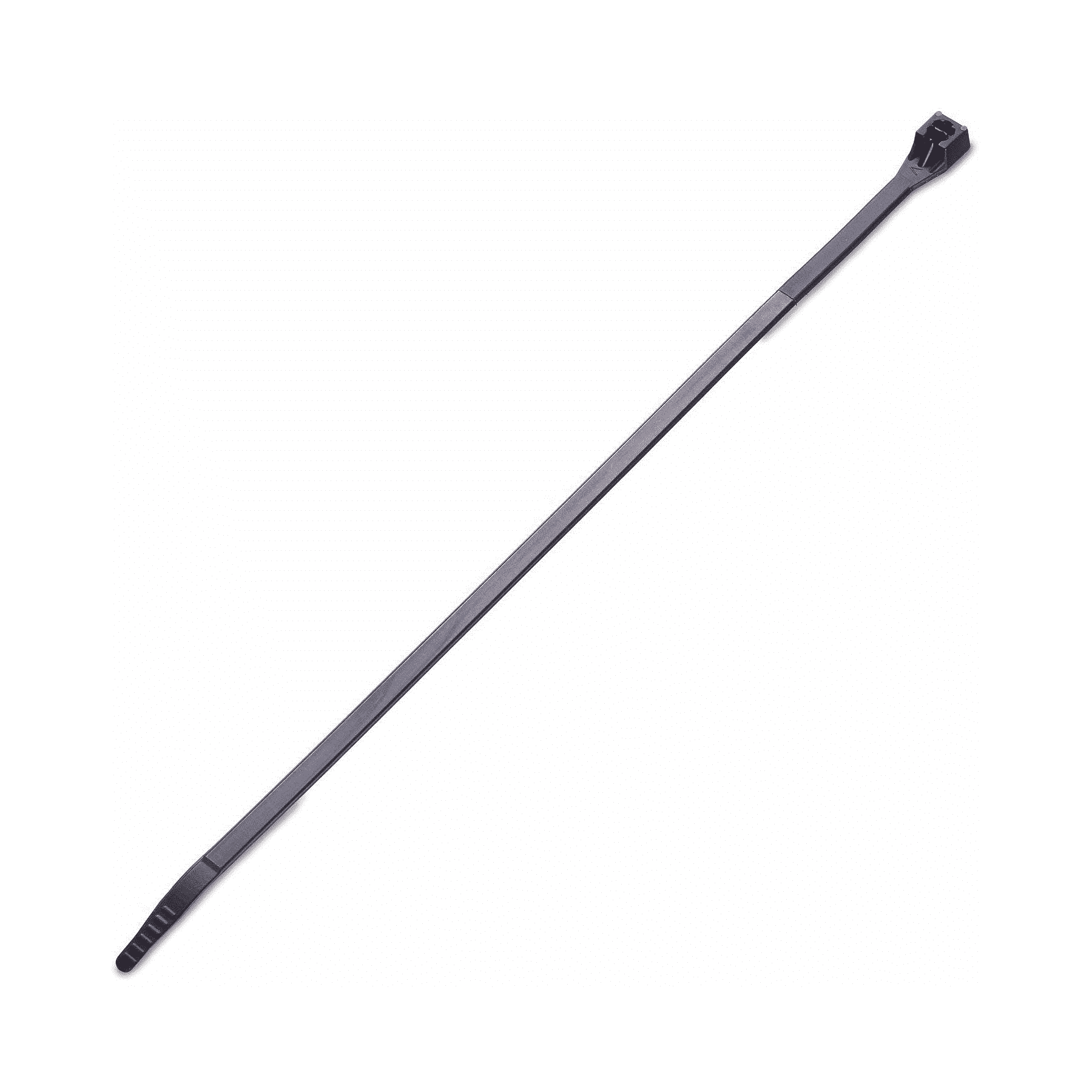 8" Black Releasable Cable Ties – Pack of 25