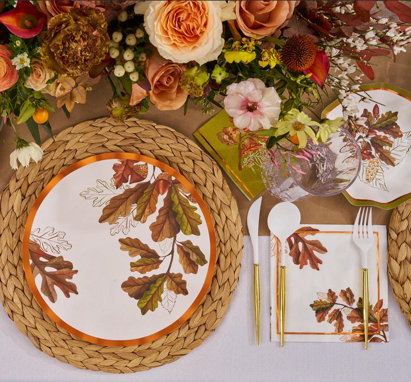 Acorn and Oak Lunch Napkins – 20pk - Image 3