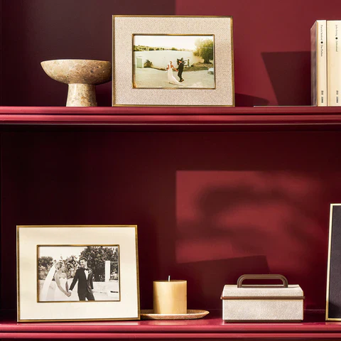 Addison Ross Sophie Paterson Herringbone Photo Frame – Oatmeal – 5" x 7" - Image 2