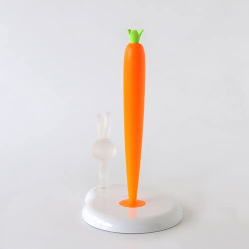 Alessi Bunny & Carrot Kitchen Paper Towel Holder – White - Image 4