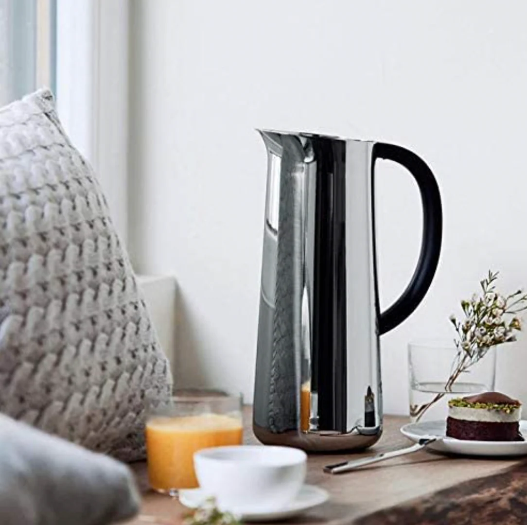 Alessi Nomu Thermo Insulated Jug β Polished Stainless - Image 3