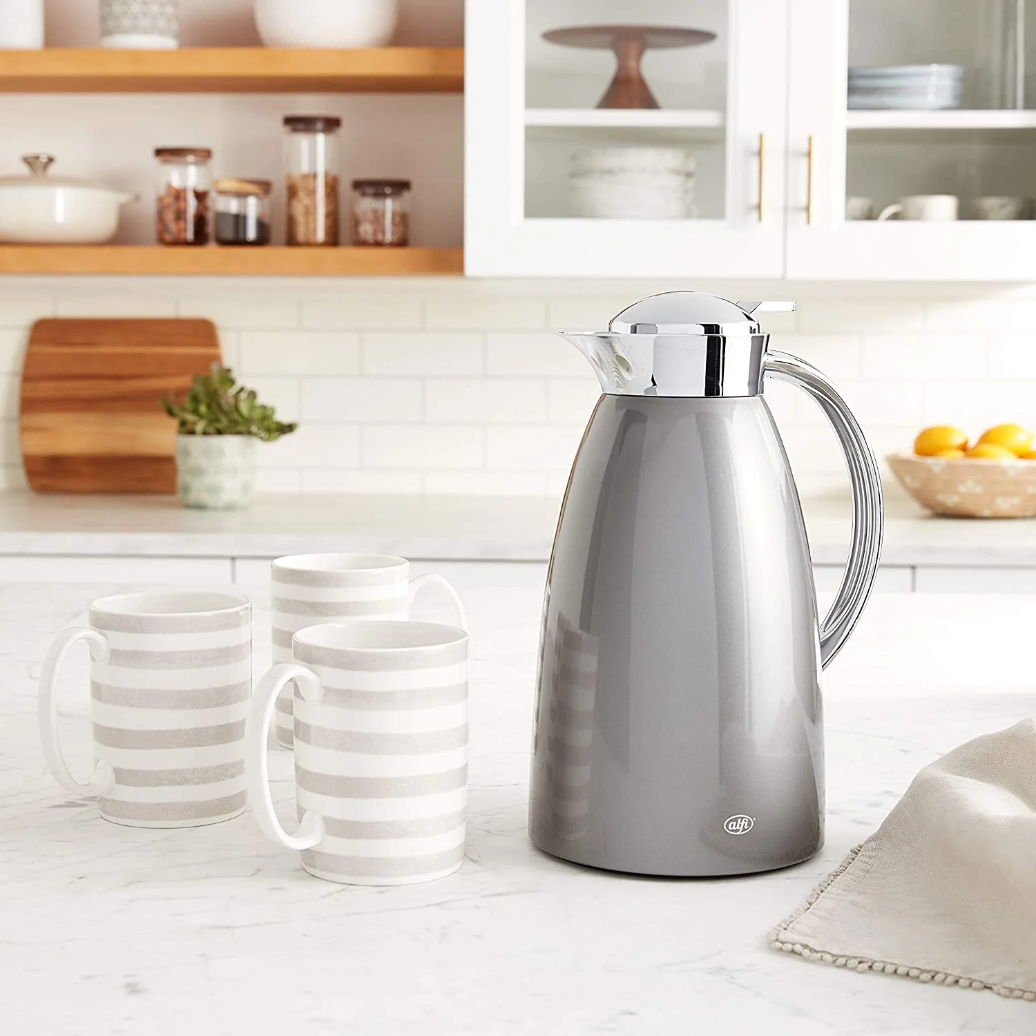 Alfi Gusto Glass Vacuum Thermal Dispenser Carafe β Space Grey - Image 4