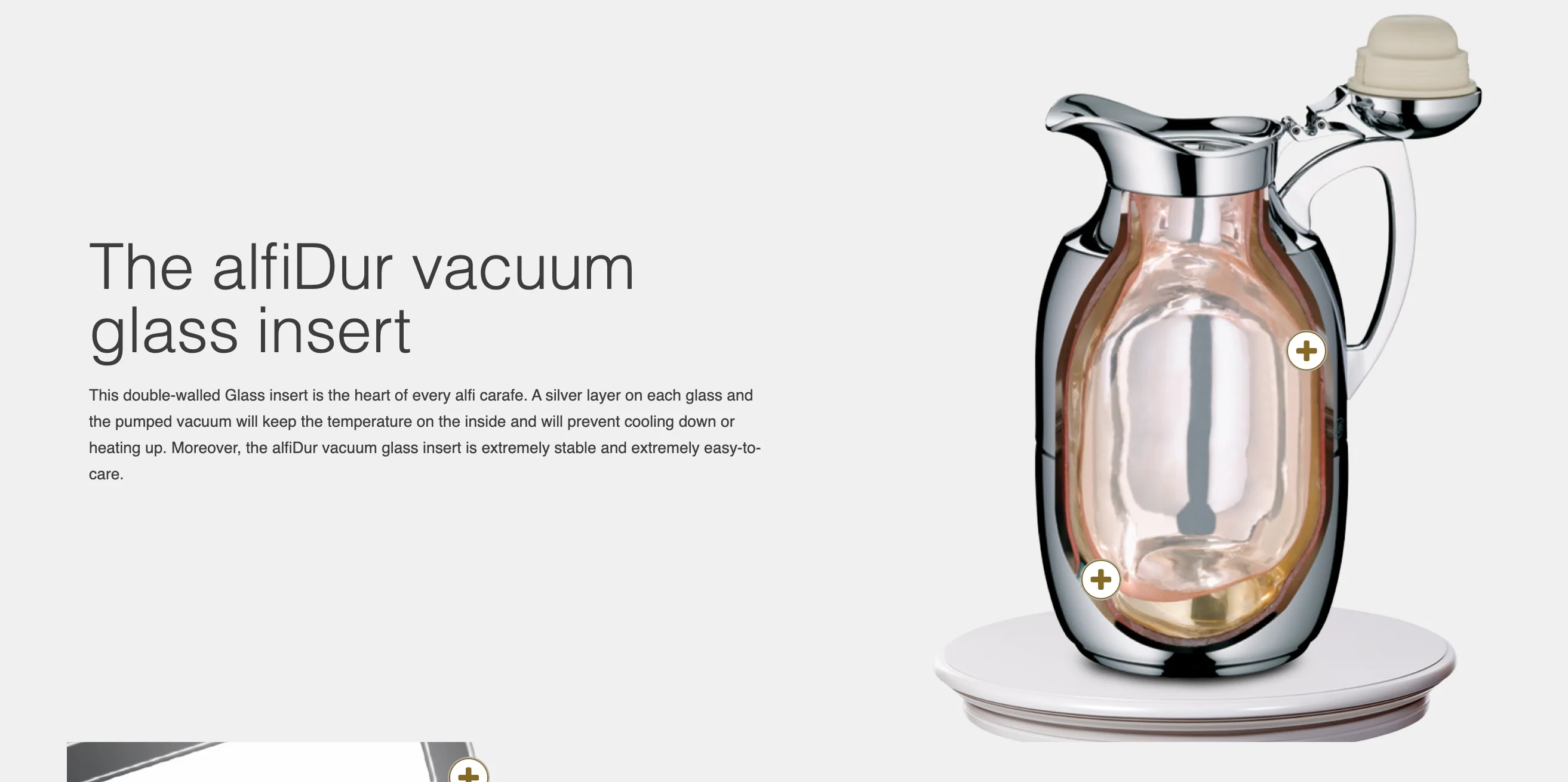 Alfi Senso Thermal Dispenser Vacuum Carafe – 1.5 Liter – Chrome Plated Metal - Image 4