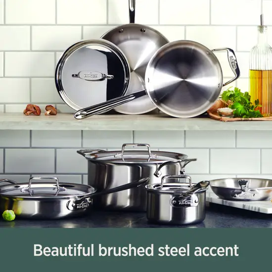 All-Clad D5 Brushed Stainless 10-Piece Set - Image 7