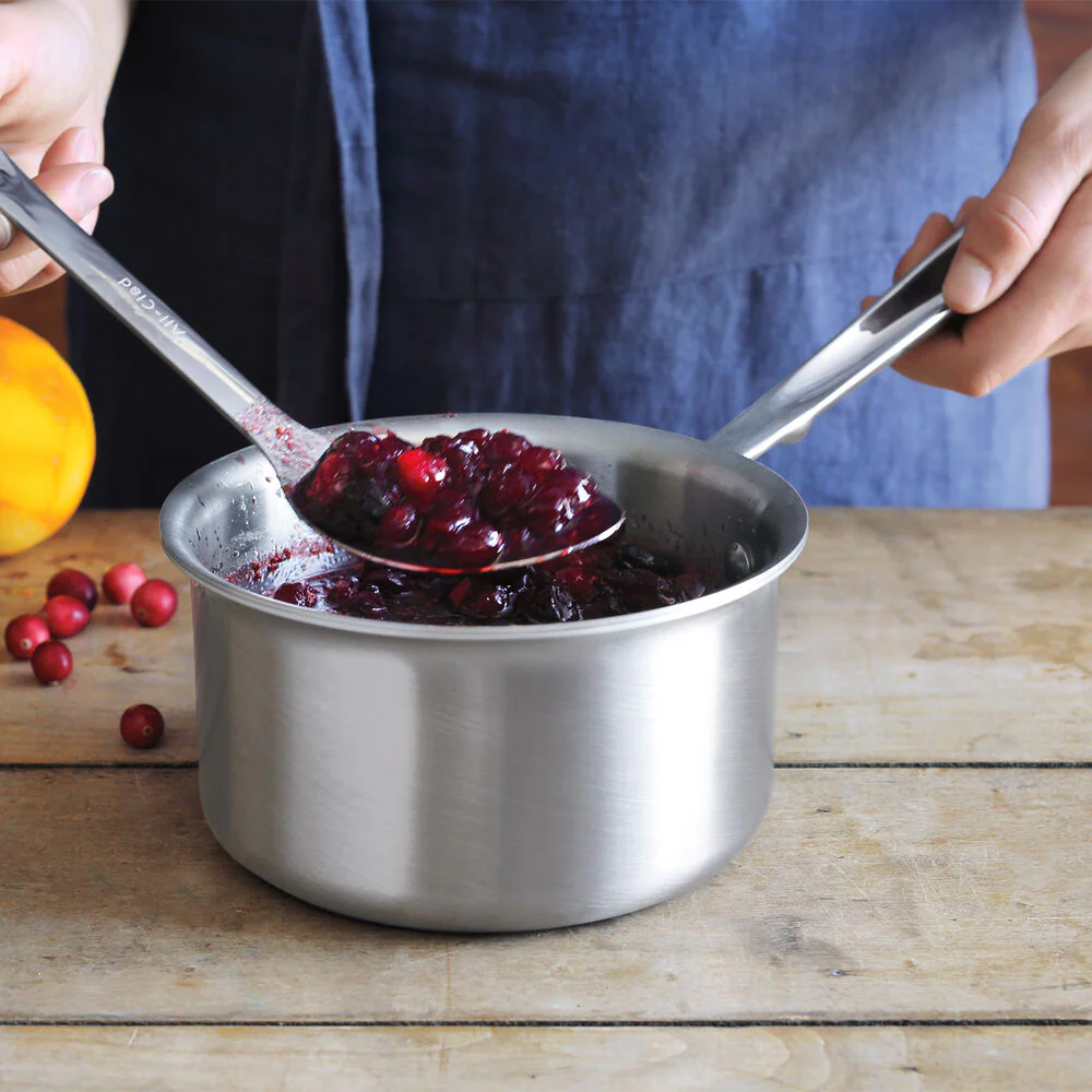 All-Clad D5 Brushed Stainless Steel Saucepan With Lid– 1.5 QT - Image 3
