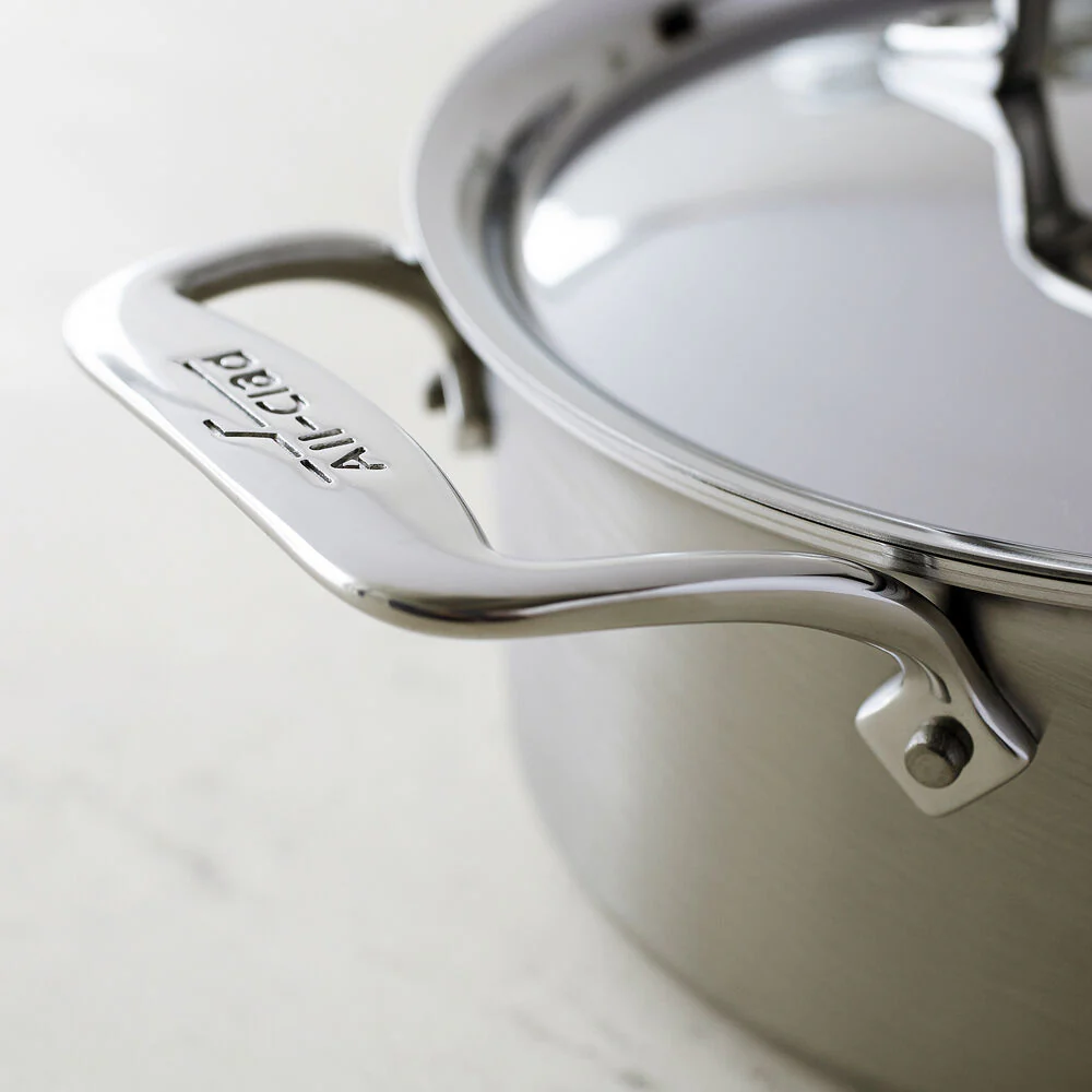 All-Clad D5 Brushed Stainless Steel Saucepan With Lid– 3 QT - Image 5