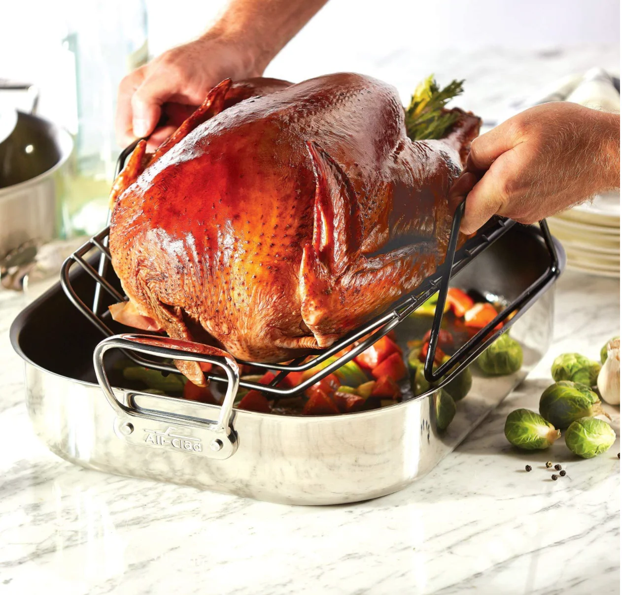 All-Clad Stainless Large Roasting Pan – Non-Stick - Image 7