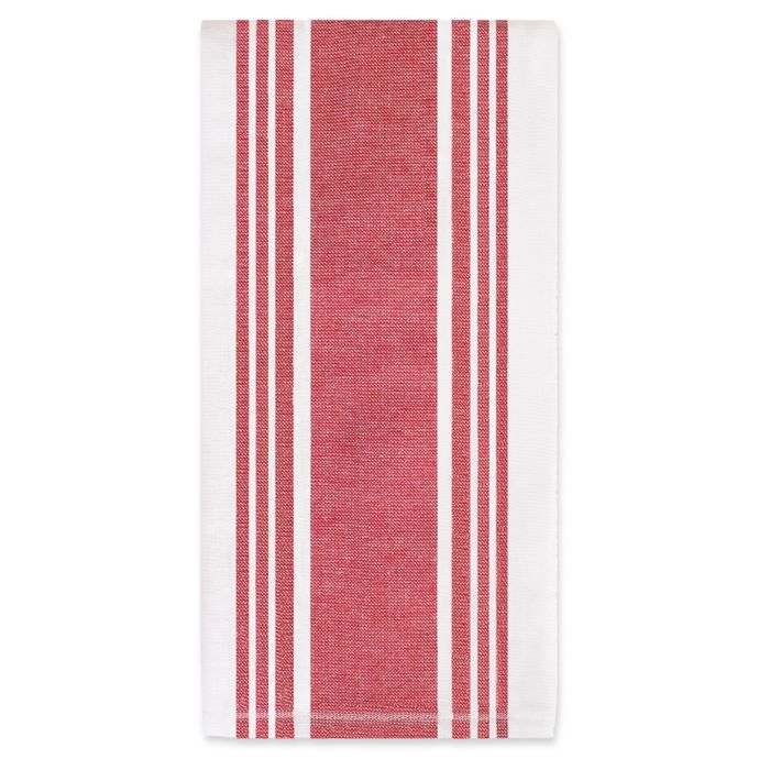 All-Clad Striped Dual Kitchen Towel – Chili - Image 2