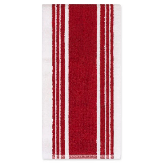 All-Clad Striped Dual Kitchen Towel – Chili - Image 3
