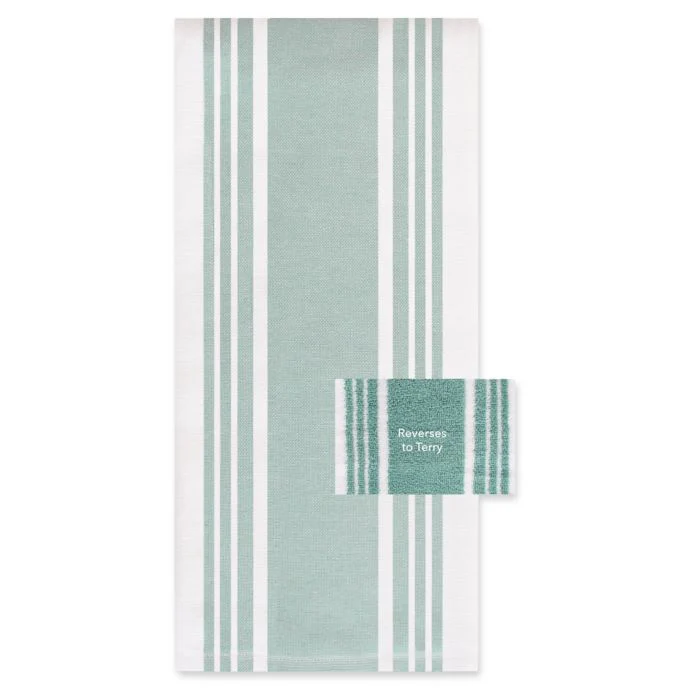 All-Clad Striped Dual Kitchen Towel β Rainfall