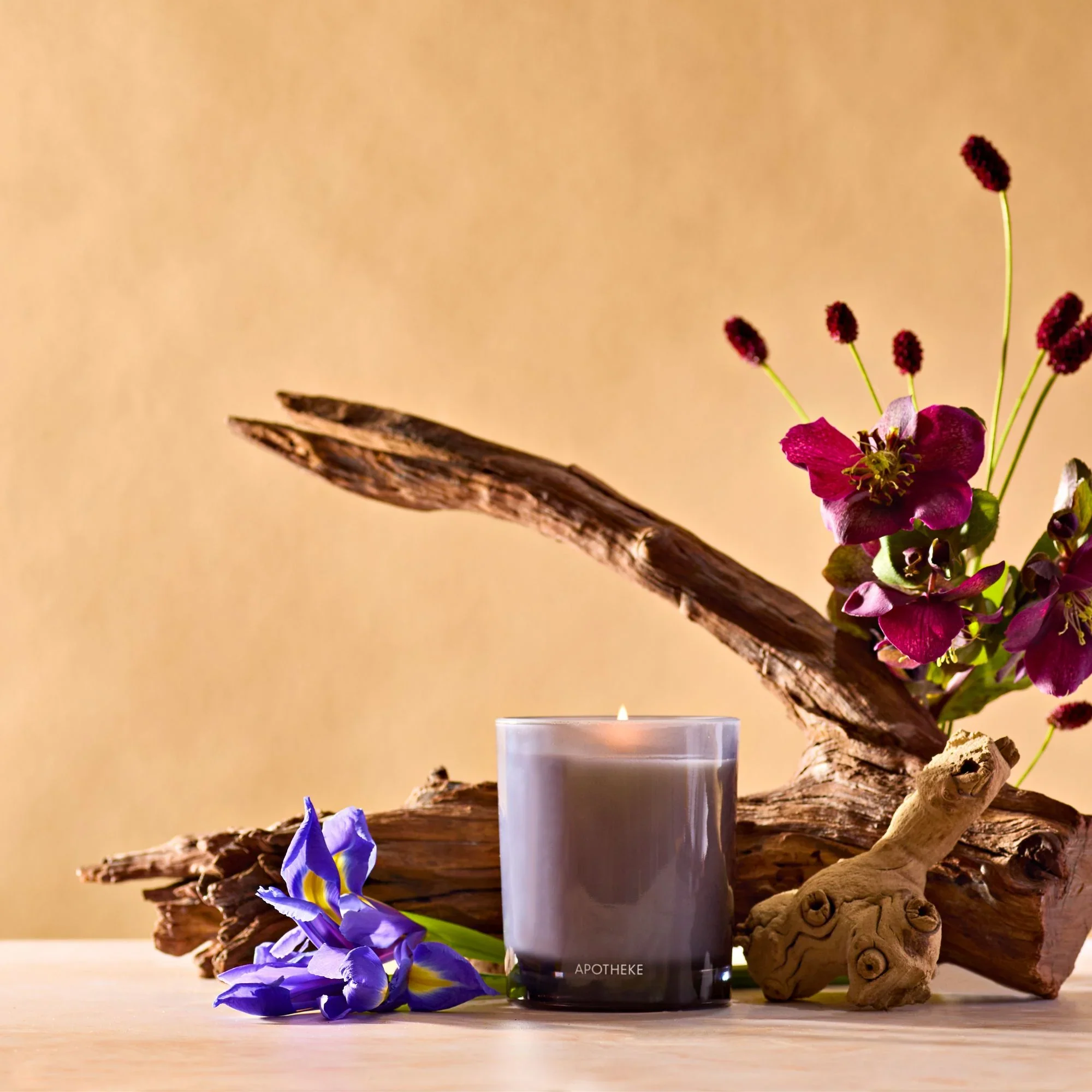Apotheke Black Iris Oak Petite Candle – 5oz - Image 2