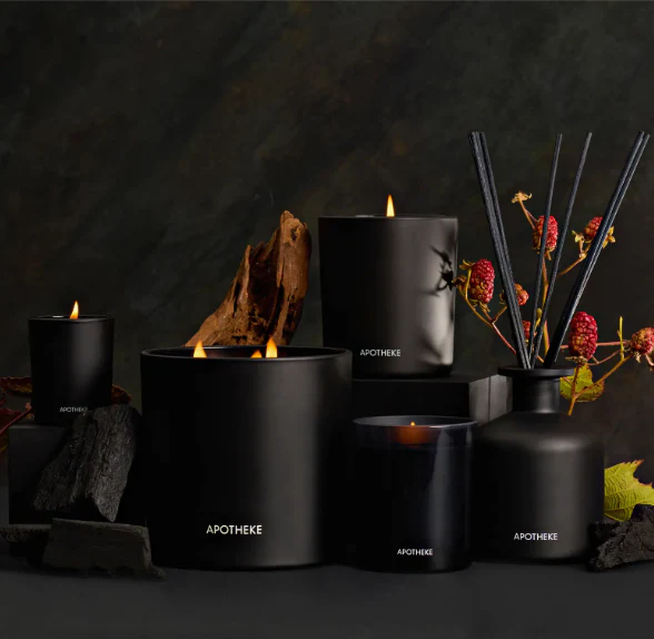 Apotheke Charcoal Petite Candle – 5oz - Image 2