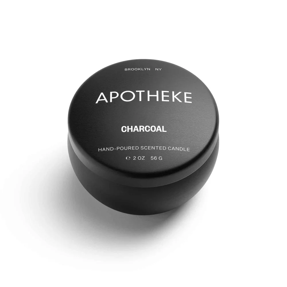 Apotheke Mini Candle Tin β Charcoal β 2oz