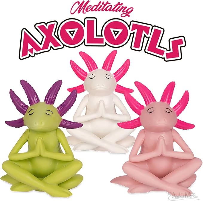 Archie McPhee Meditating Axolotls – Assorted Colors – EACH SOLD SEPARATELY - Image 4