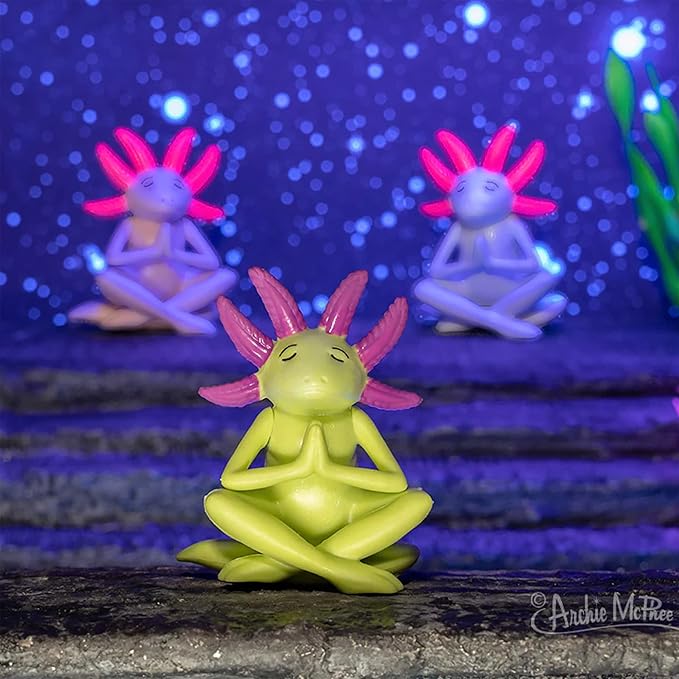 Archie McPhee Meditating Axolotls – Assorted Colors – EACH SOLD SEPARATELY - Image 6