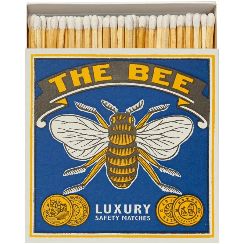 Archivist The Bee Luxury Matches β 125 Stick Matches