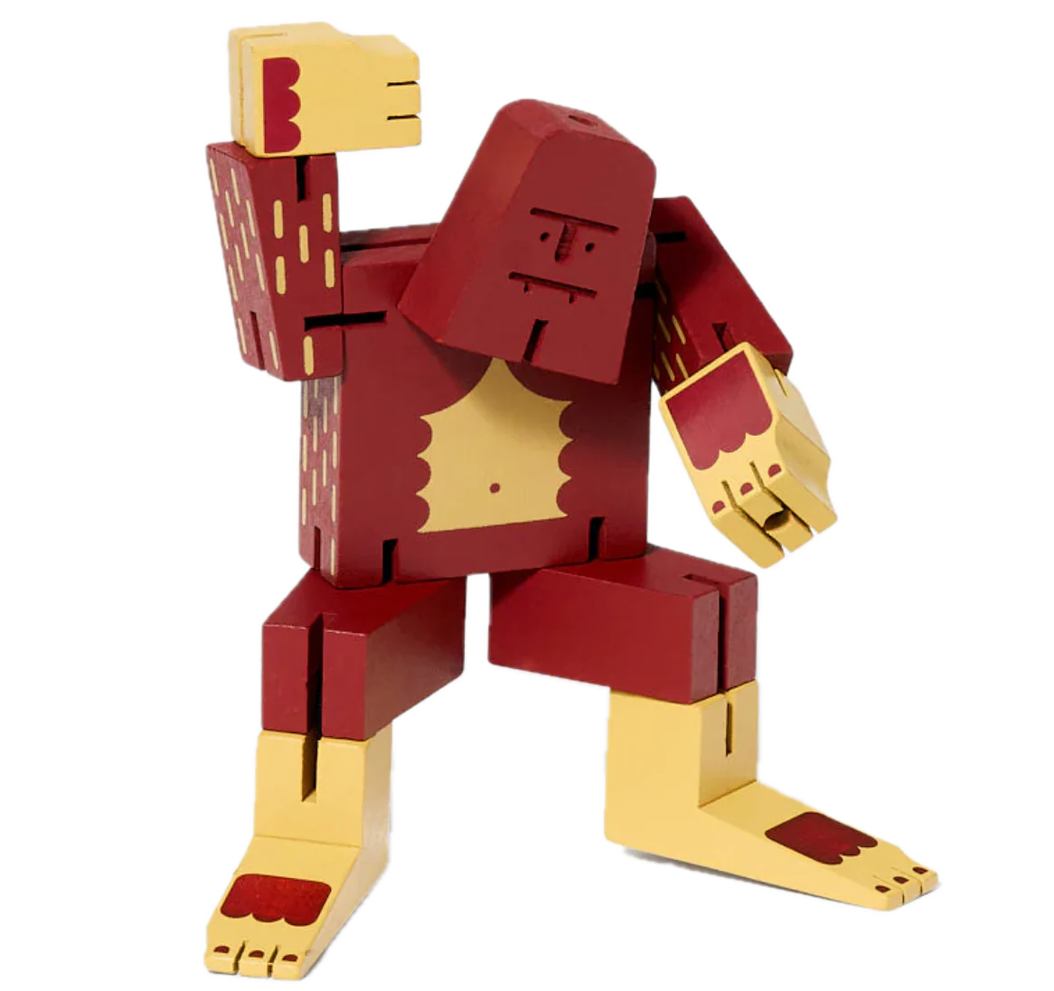 Areaware Cubebot Cryptoids Wooden Toy Robot Puzzle –  Sasquatch