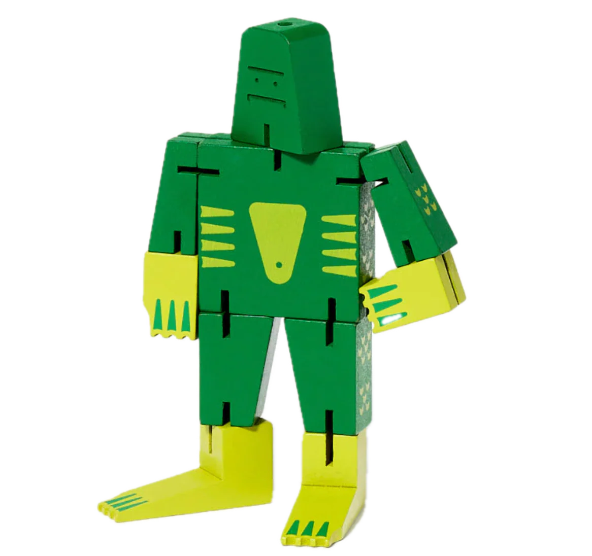 Areaware Cubebot Cryptoids Wooden Toy Robot Puzzle – Swamp Creature - Image 2