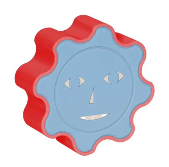 Areaware Everybody Night Light with Automatic Sensor – Red/Blue