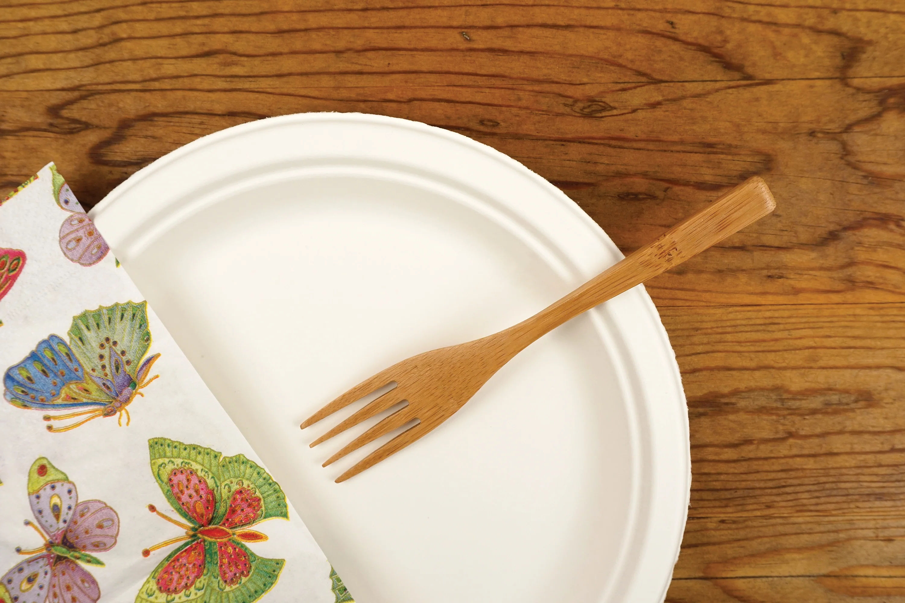 Bamboo Reusable Forks – 12 Pack - Image 3