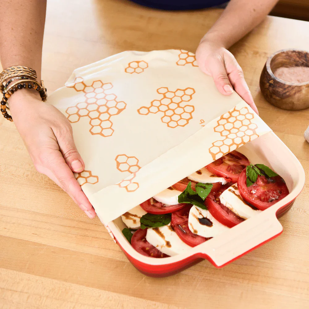 Bees Wrap Eco Friendly Food Storage Wrap – Assorted 3Pk – Honeycomb - Image 4