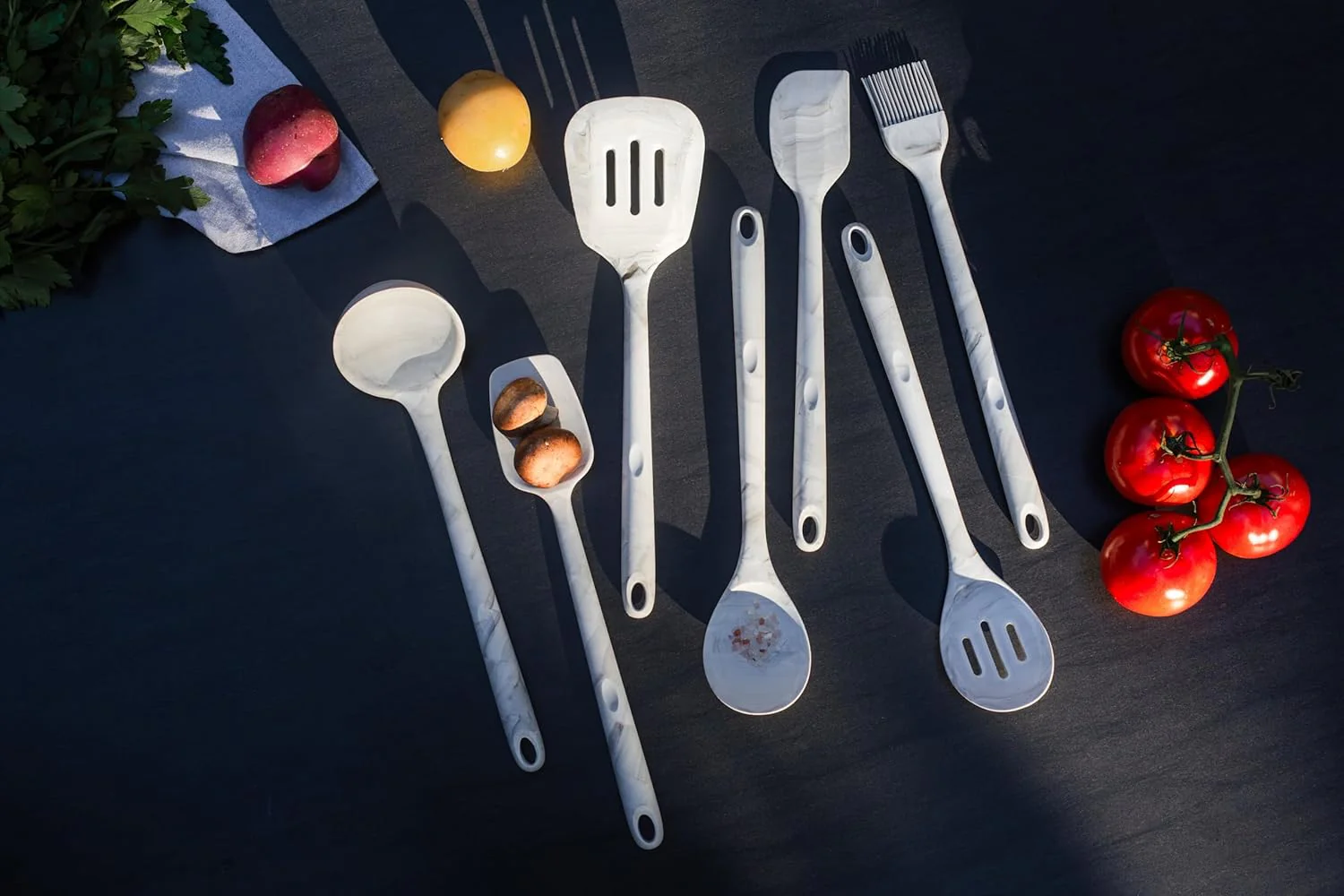 Better Houseware Silicone Marble Series – Ladle – 13" - Image 3