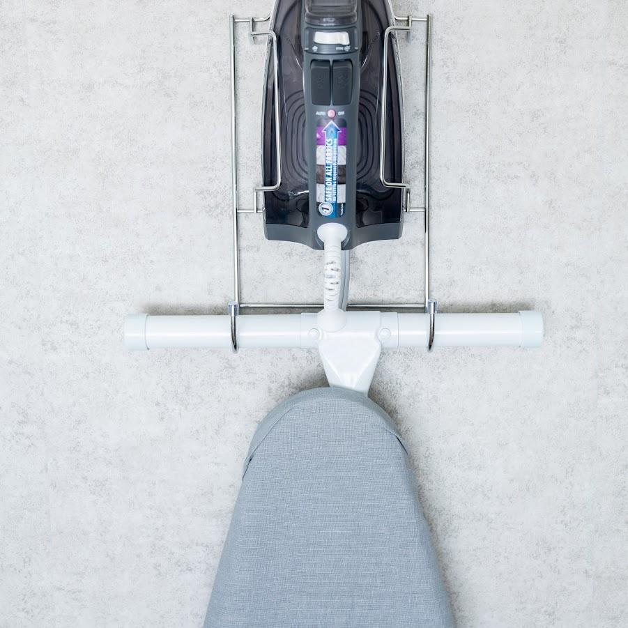 Better Housewares Wall Mount Iron & Ironing Board Holder – Chrome - Image 2