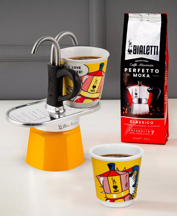 Bialetti Mini Express Lichtenstein - Moka Set – 2 Cup - Image 6
