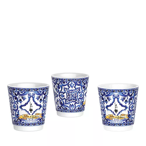 Bialetti Moka Express Dolce & Gabbana 3-Cup Coffee Maker  Gift Set – Mediterranean Blue - Image 2