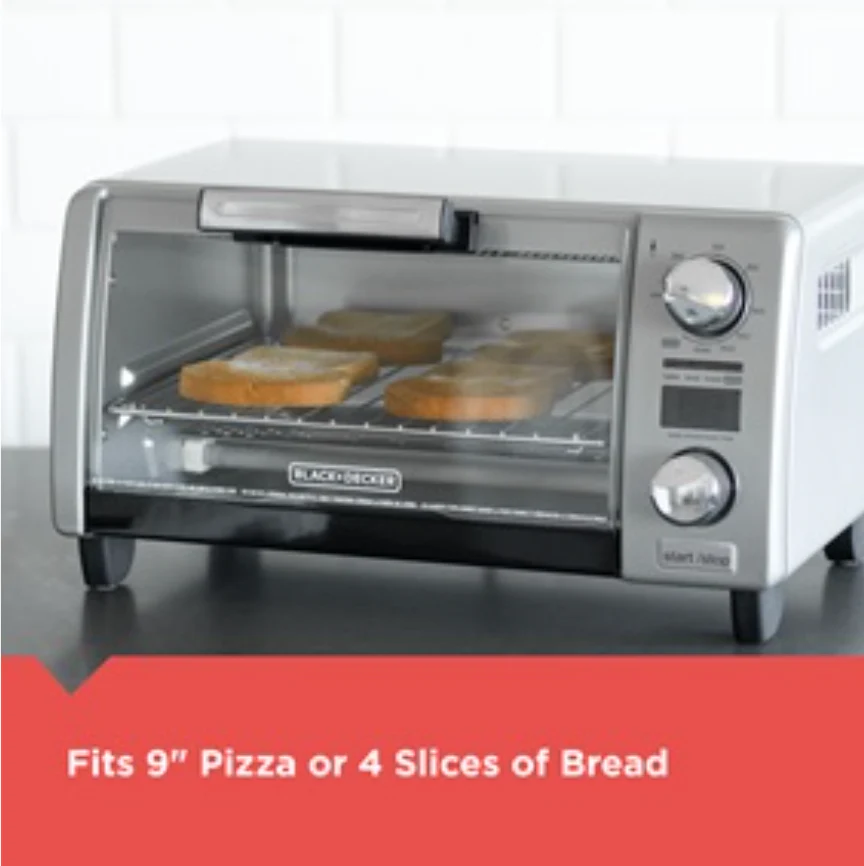 Black & Decker Crisp 'N Bake Air Fry Digital 4-Slice Toaster Oven - Image 2