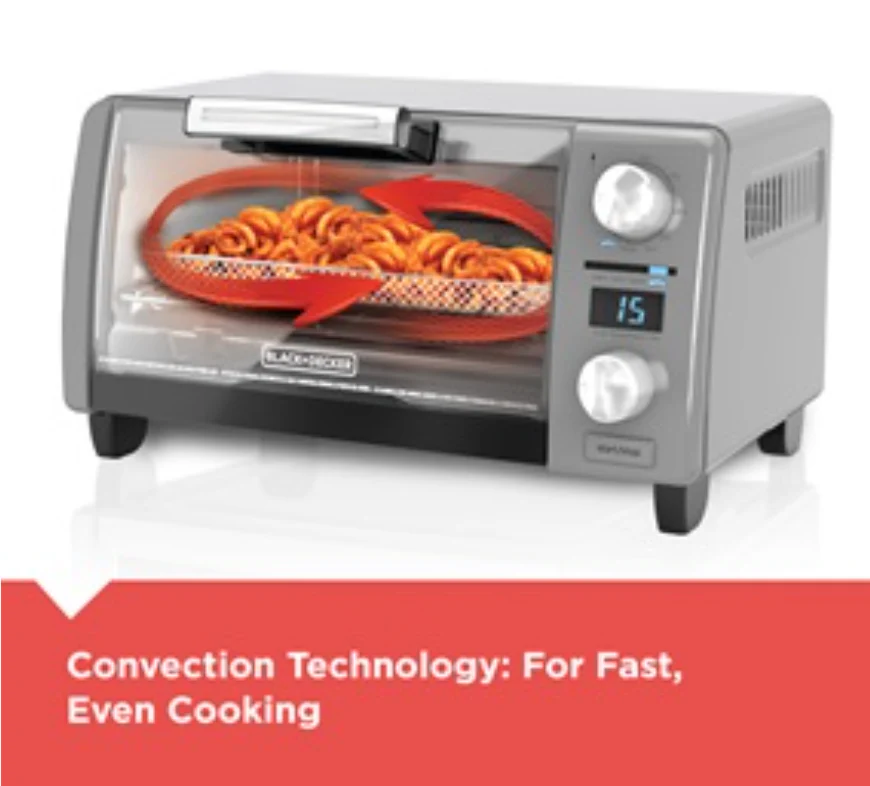 Black & Decker Crisp 'N Bake Air Fry Digital 4-Slice Toaster Oven - Image 5