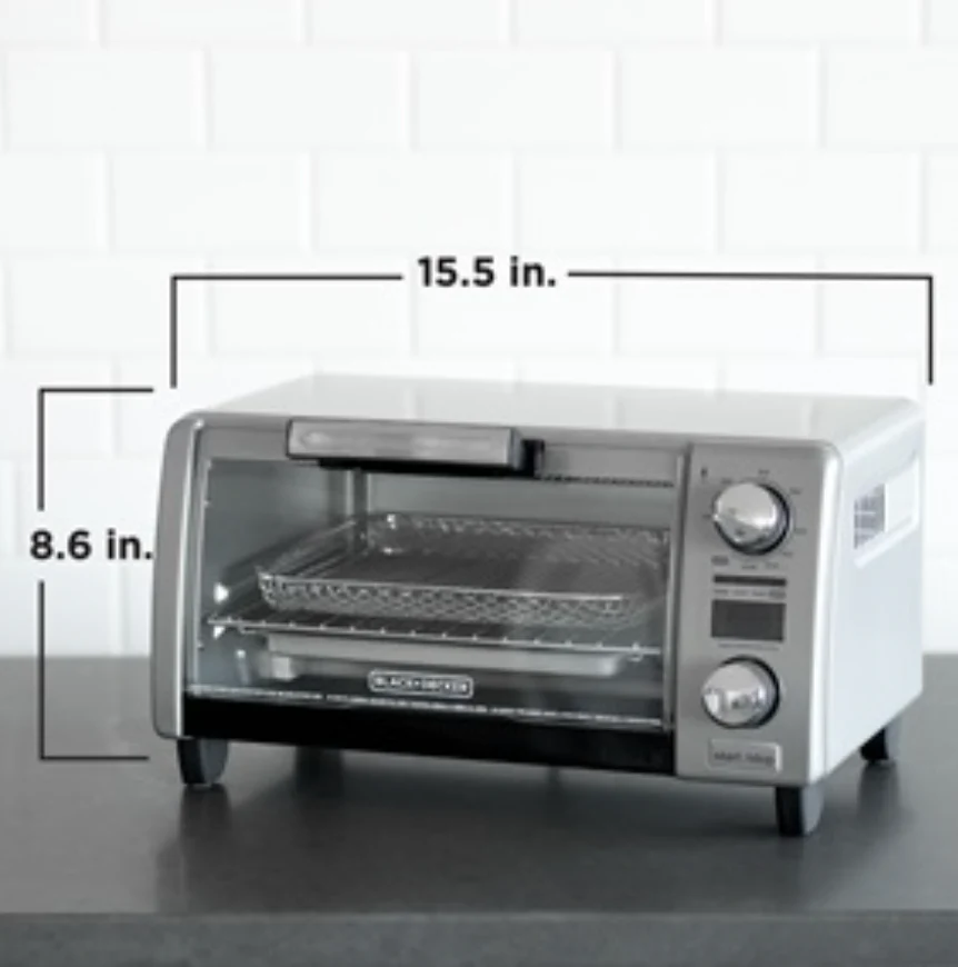 Black & Decker Crisp 'N Bake Air Fry Digital 4-Slice Toaster Oven - Image 6