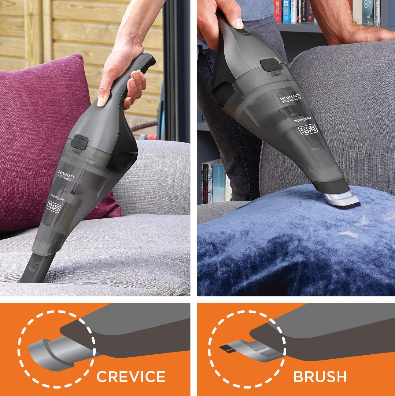 Black & Decker Quick Clean Dustbuster Handheld Cordless Vacuum - Image 5