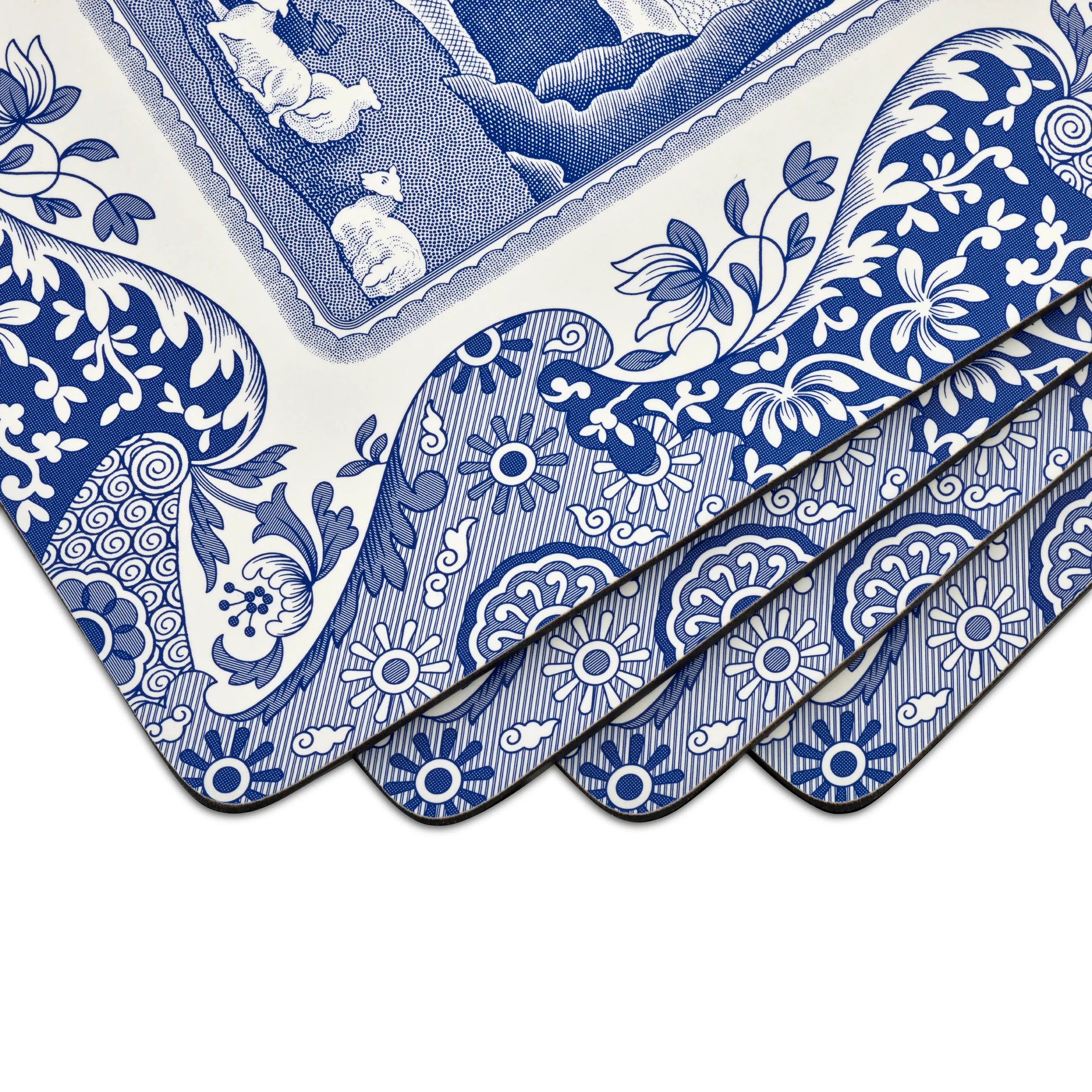Blue Italian Cork Bottom Hard Placemats – Set of 4 - Image 2