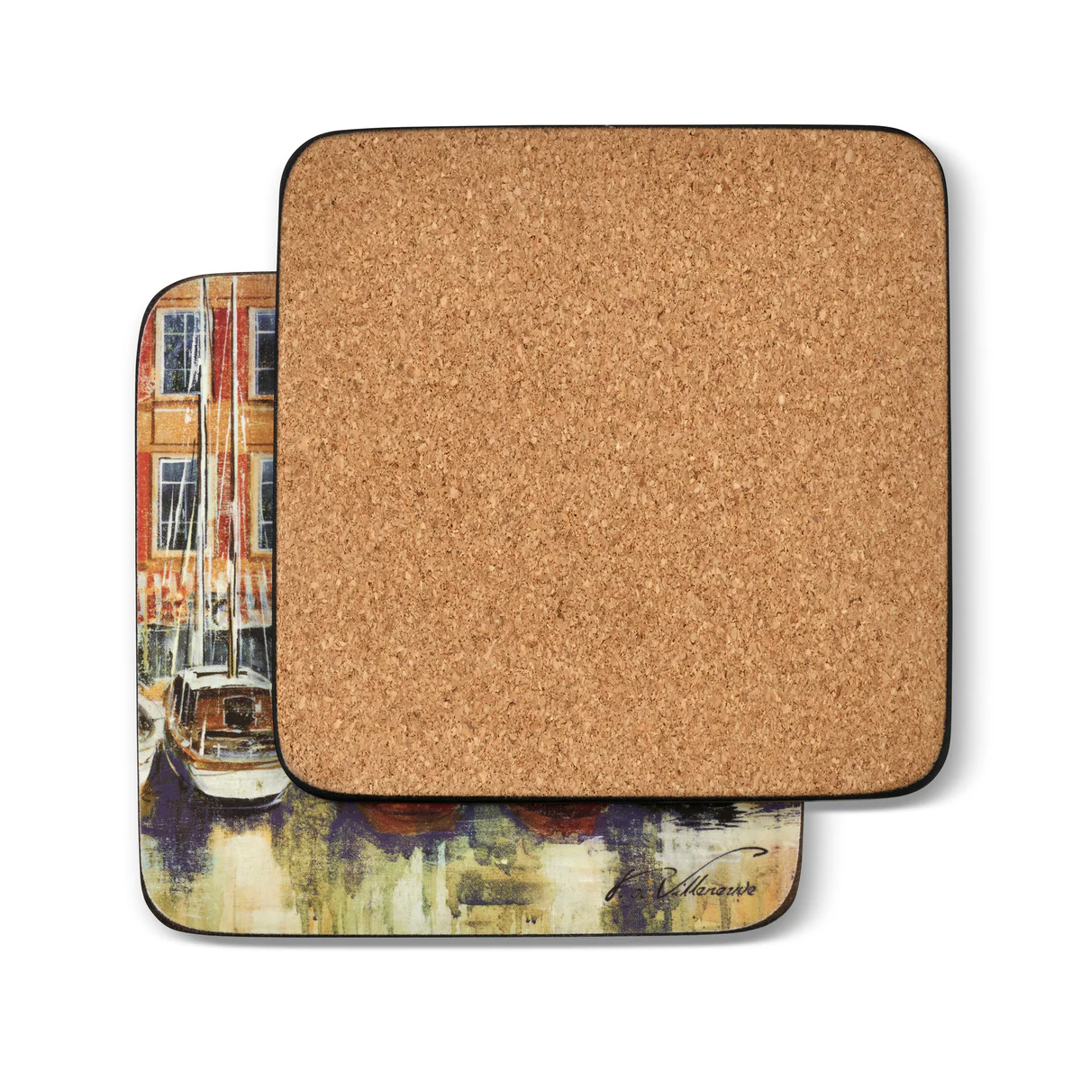 Boat Scene Coasters – Set of 6 - Image 2
