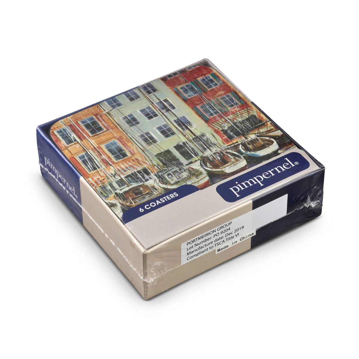 Boat Scene Coasters – Set of 6 - Image 3