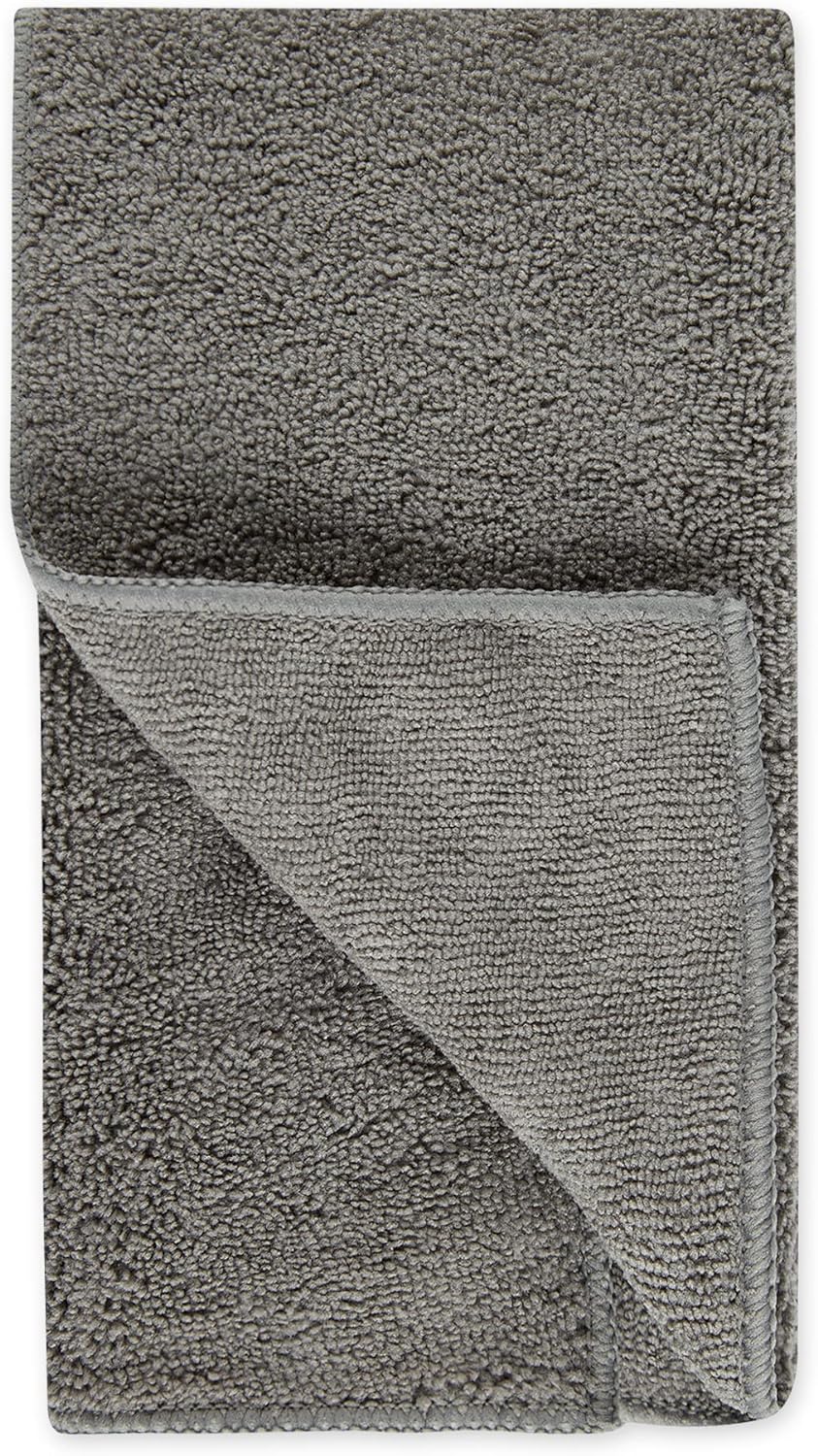 Bone Dry Pet Grooming Towel Embroidered Absorbent Microfiber – 15" x 30" Gray - Image 5