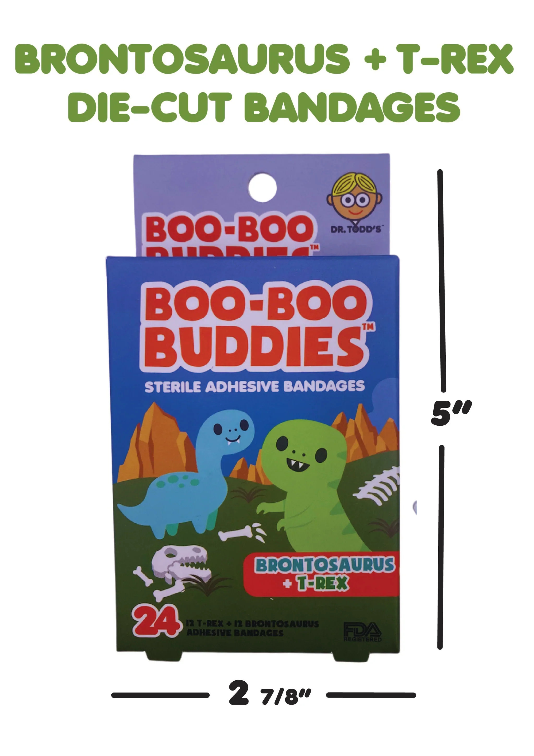 Boo-Boo Buddies Brontosaurs and T-Rex Bandages - Image 2