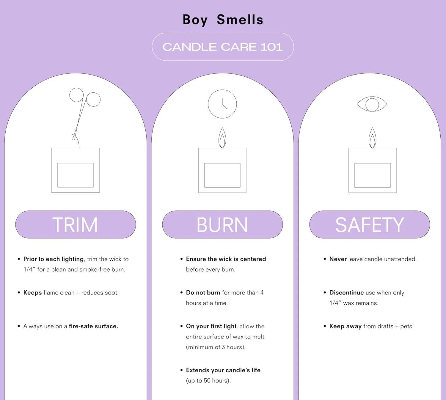 Boy Smells Essentials Scented Candle – Lavender – 8.5oz. - Image 6