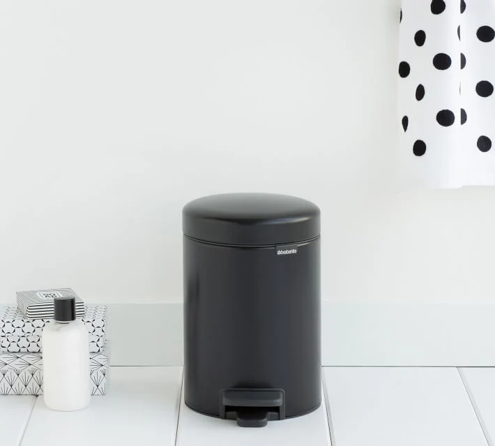 Brabantia NewIcon Step Trash Can – Matt Black – 0.8 Gal - Image 2