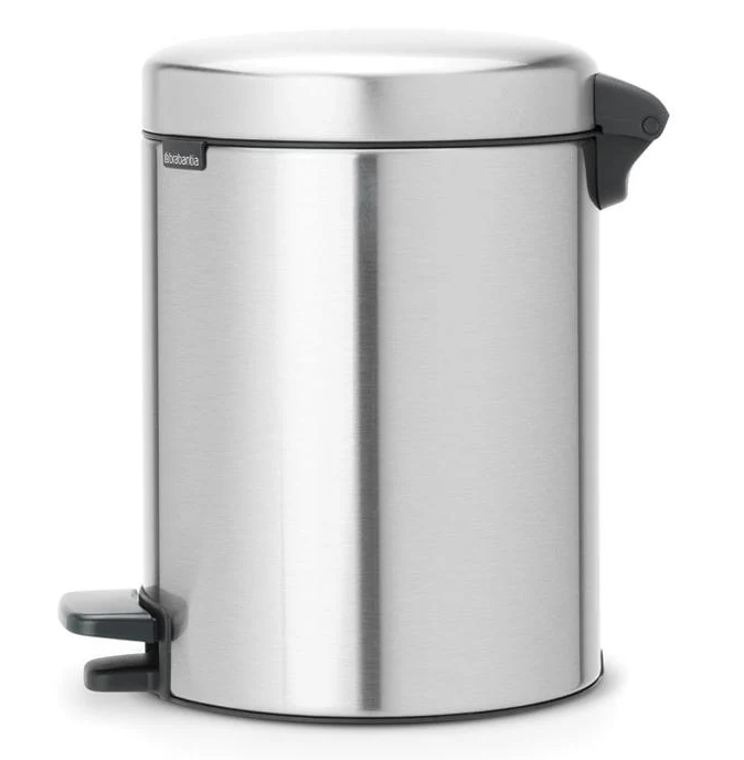 Brabantia NewIcon Matte Steel Fingerprint Proof Step-On Trash Can – 1.3 Gal. - Image 2