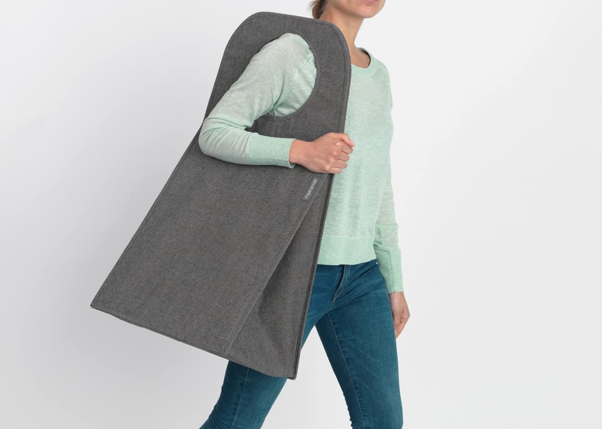 Brabantia Rectangular Laundry Bag With Quick-Drop Opening – Grey – 14.5 Gal - Image 3