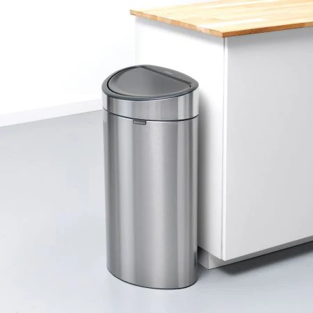 Brabantia Touch Bin – Matt Steel Fingerprint Proof – 40L - 10.5G - LOCAL UPPER EAST SIDE DELIVERY ONLY - Image 2