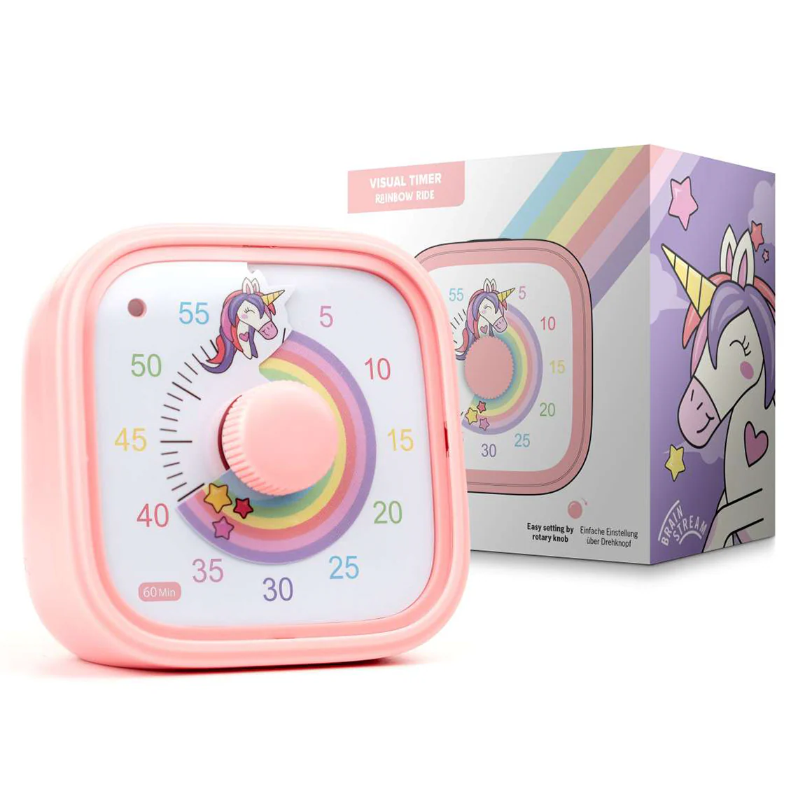 Brain Stream Time Management Visual Timer Clock – Rainbow Ride - Image 2