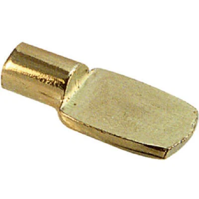 Brass Shelf Support Pegs – 1/4-In. Dia. – Pack of 8