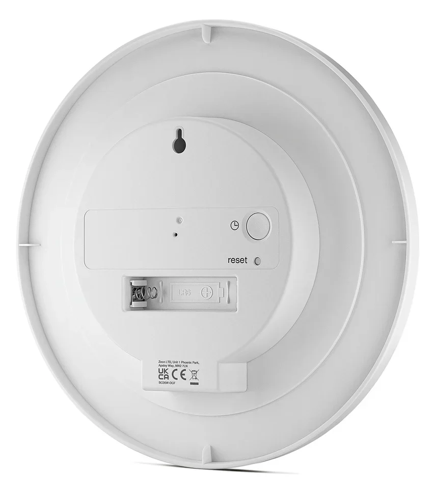 Braun Analogue Wall Clock BC06 With Silent Sweeping Quartz Movement β White - 9" - Image 2