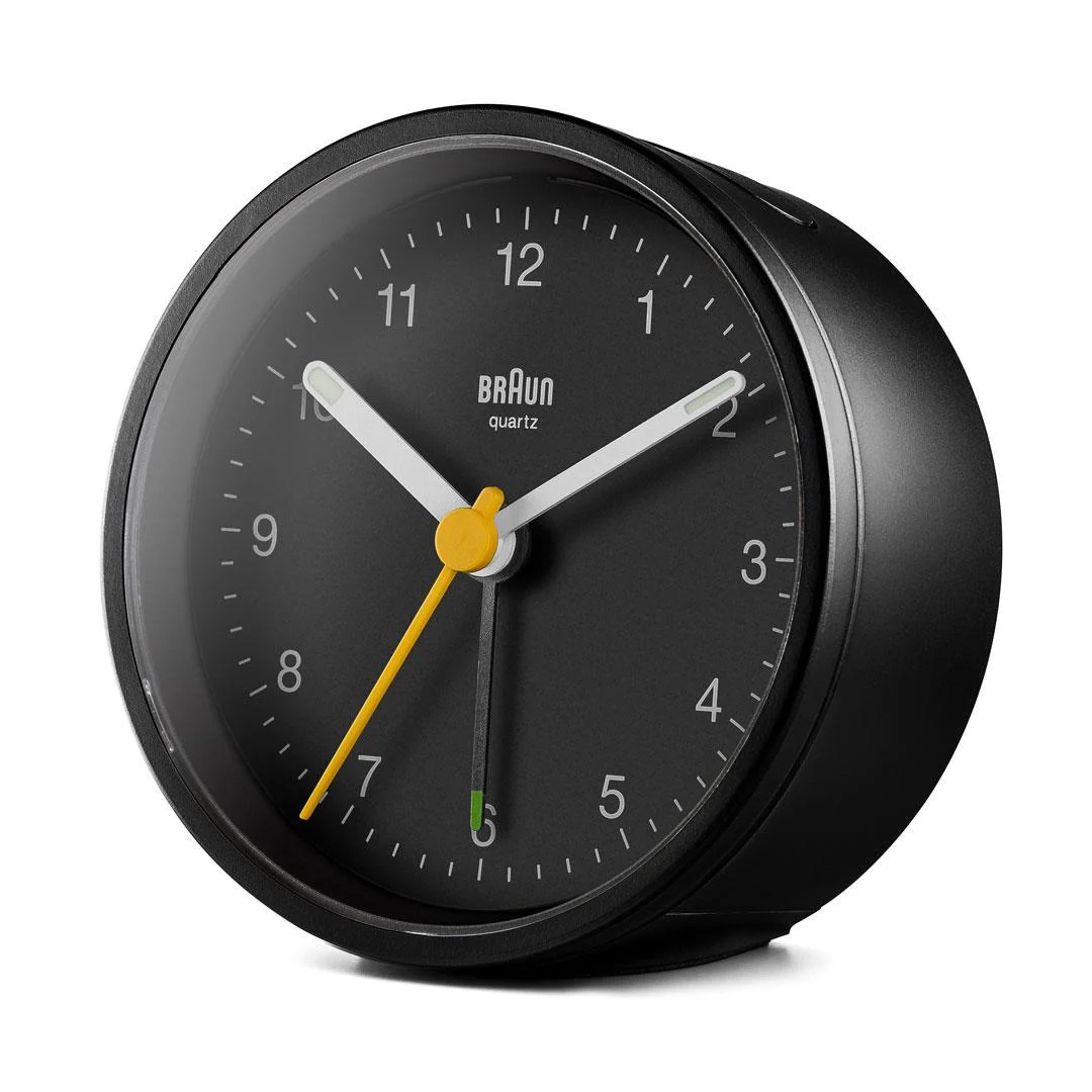 Braun Classic Alarm Analogue Clock – Black/Black - Image 6