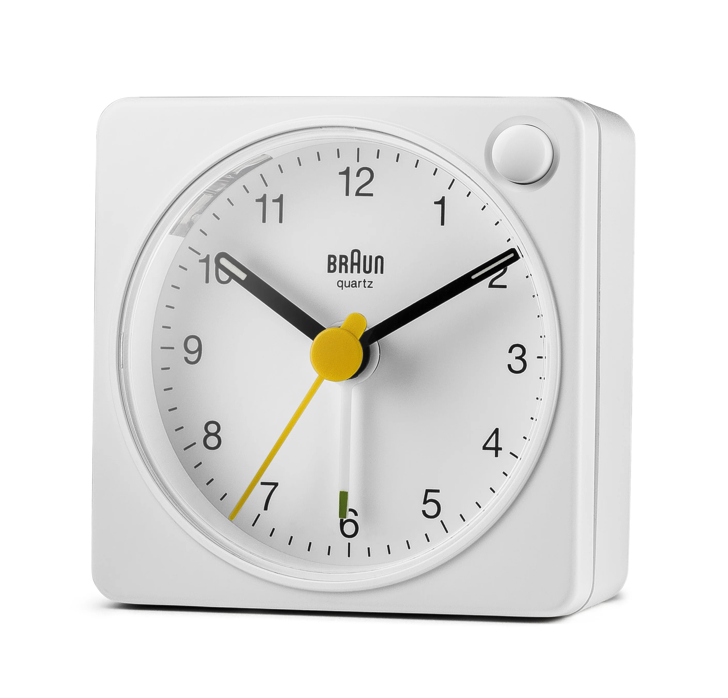 Braun Classic Travel Analogue Alarm Clock – White/White - Image 4