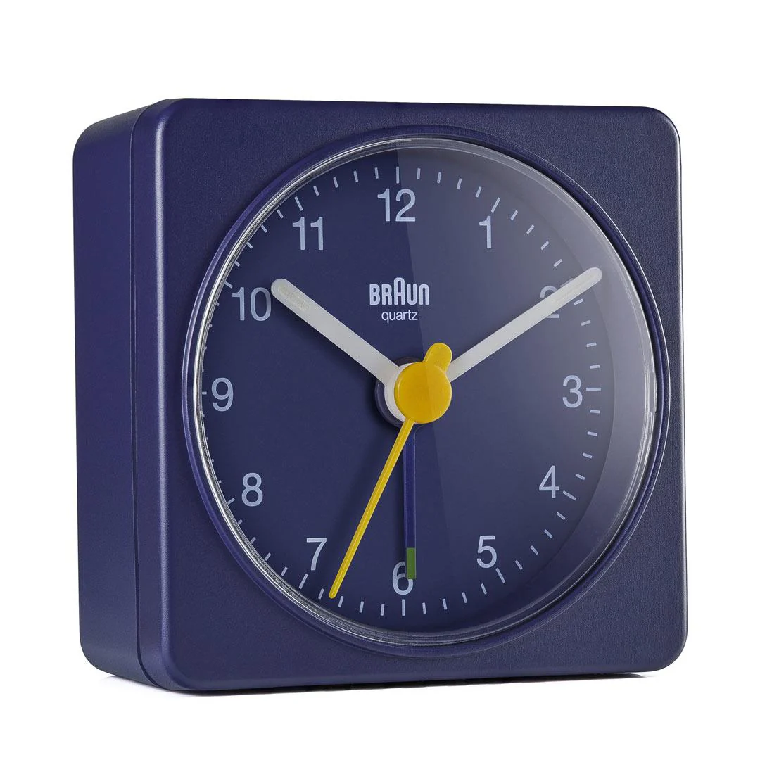 Braun Classic Travel Analogue Alarm Clock β Blue