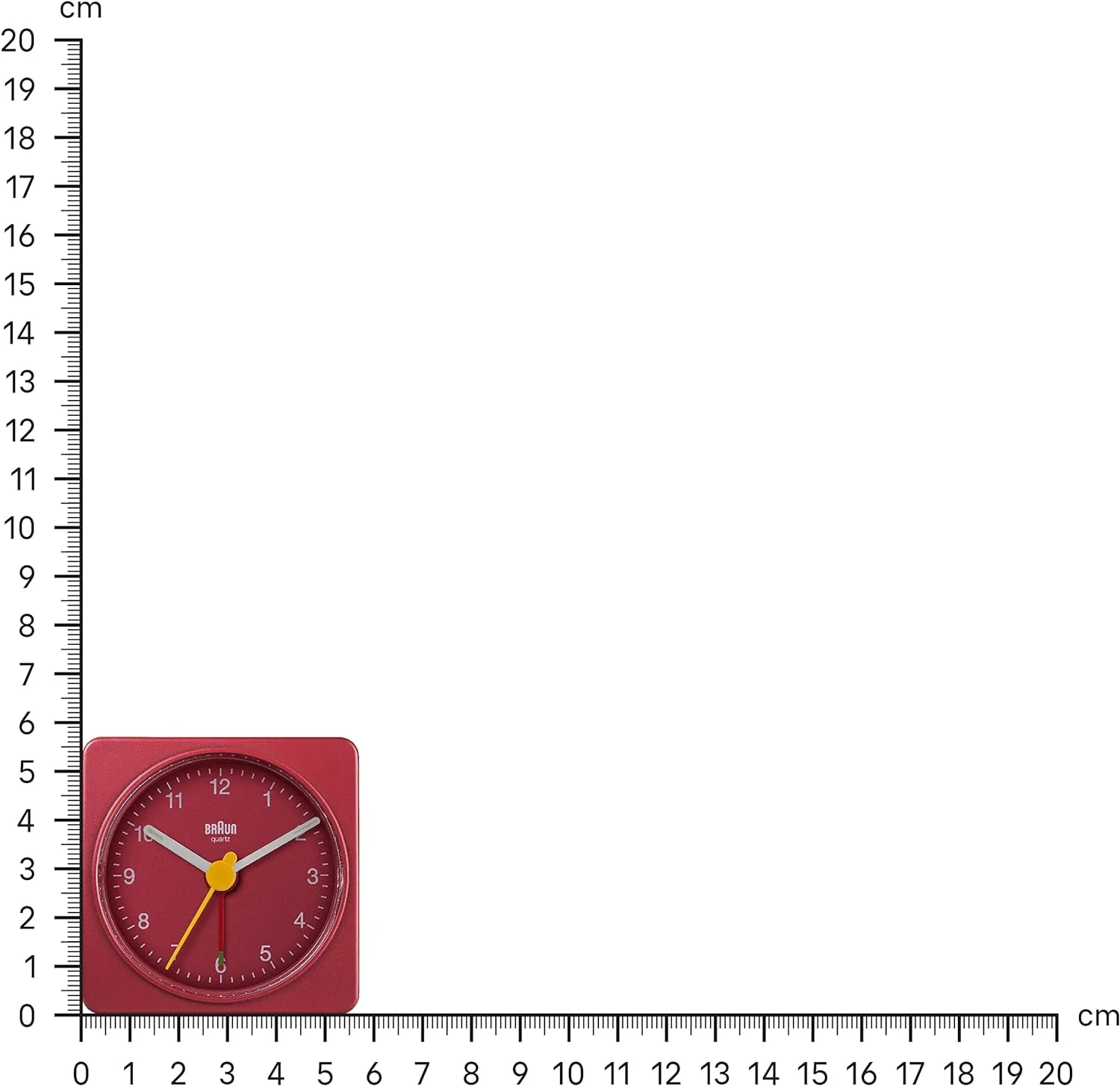 Braun Classic Travel Analogue Alarm Clock β Red - Image 5